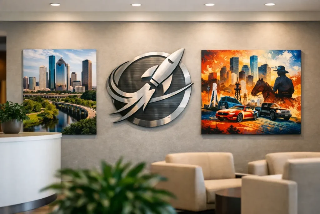 Art for Office Lobby That Feels Like Houston